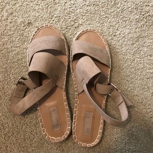 Forever 21 suede/tan sandals